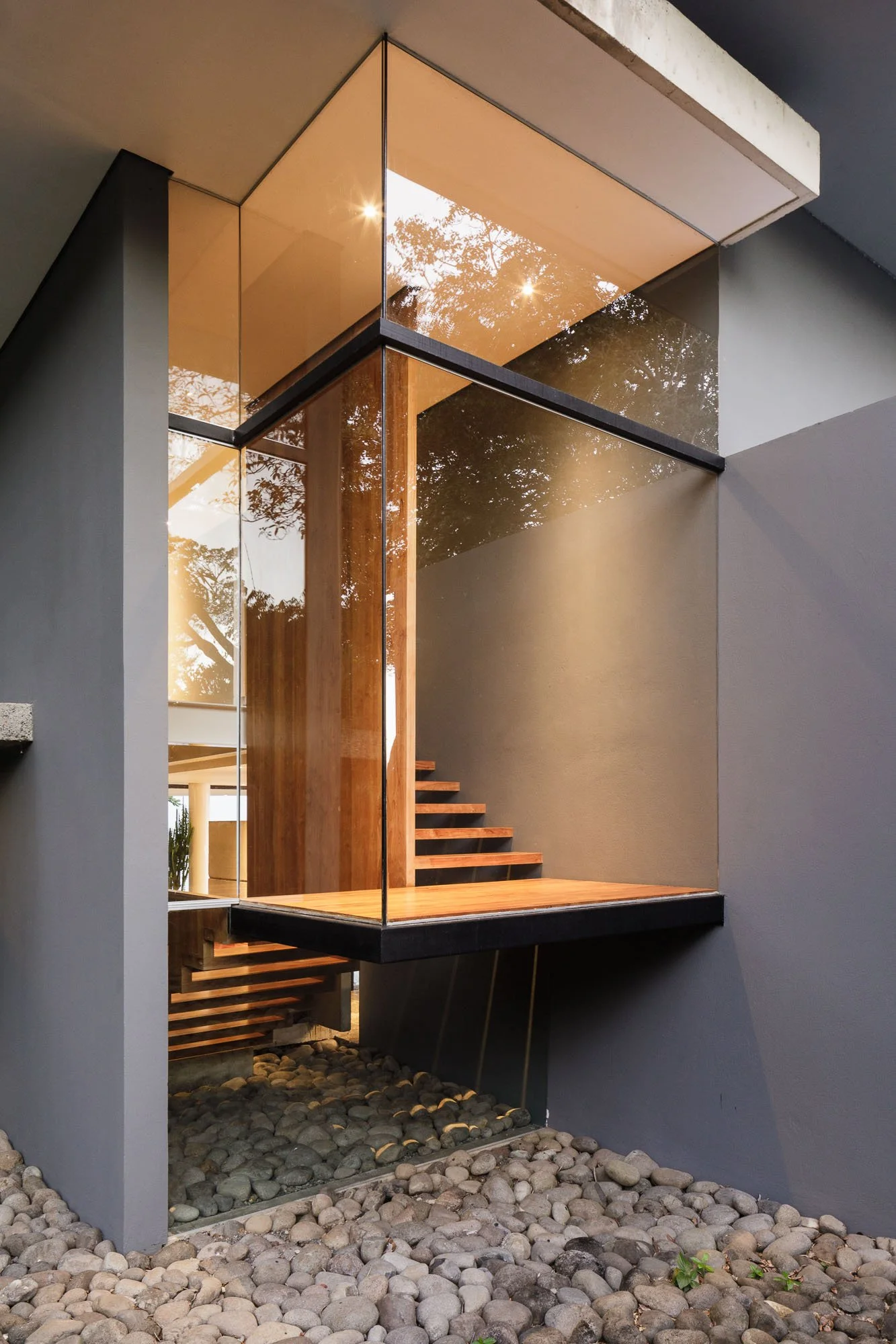 Fachada arquitectónica de vidrio